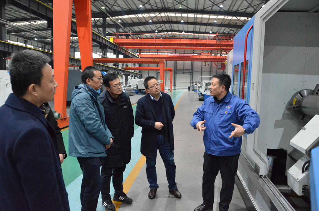 甘肅省工信廳調研組來星火機床公司調研 甘肅省工信廳調研組來星火機床公司調研